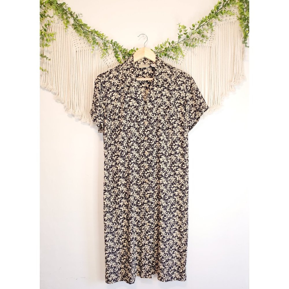 Vintage Liz Floral Midi Dress